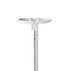 Ex-Pro Single Freestanding Speaker Floor Stand Bracket Compatible with/for Sonos One/Sonos Play:1, Fixed Holder with Cable Management - White