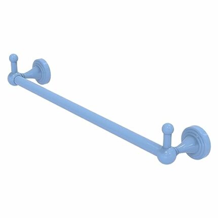 Allied Brass SG-41-24-PEG-FTB Sag Harbor Collection 24 Inch Towel Bar with Integrated Hooks, Flat Troll Blue