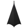 WANGCL Speaker Stand Cover Speaker Tripod Scrim Stand Skirt DJ Bag 360 Degree Cover for Speaker Lighting with Storage Bag （Black 1 Pack ）