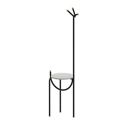 N/A Nordic home furniture floor coat rack clothing store apartment hanger wrought iron storage rack (Color : Svart, Size : As the picture shows)