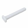 Yibuy 2 Set Toilet Seat Hinges Fixing Bolt Set White Plastic for Top Mount Toilet Seat Hinges