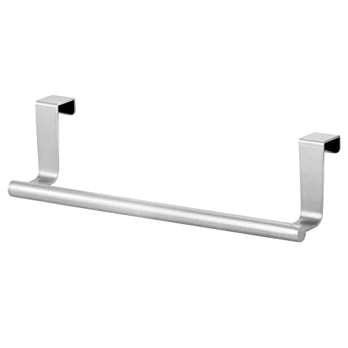 mDesign Kitchen Towel Holder for Kitchen Cabinets - Length: 23 cm - Tea Towel Holder - Kitchen Towel Rail - Matte Black
