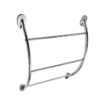 Croydex Britannia Flexi-Fix Chrome Plated Curved Towel Rack, 13.5 x 51 x 57.2 cm