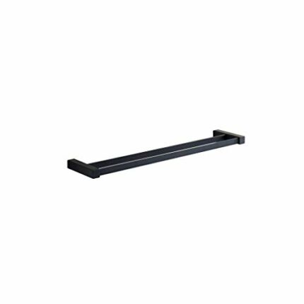 N/A Bathroom Double Towel Rack Storage Rack, Hanger Rack, Black Towel Rack, Stainless Steel Towel Rack - Towel Rack