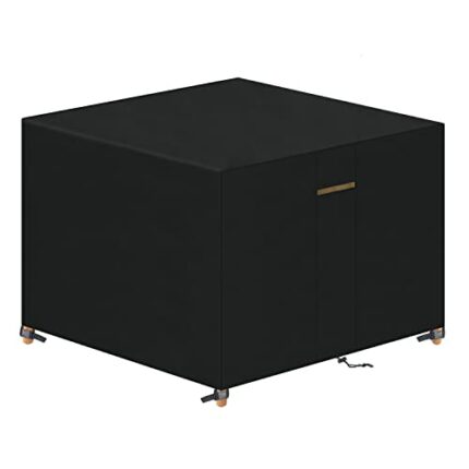 VANSHEIM Garden Furniture Cover Waterproof Outdoor Garden Table Cover Home Covers with Waterproof Windproof Anti-UV Heavy Duty 420D Oxford Fabric