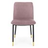 Julian Bowen Set of 2 Delaunay Dining Chairs, Dusky Pink, Height: 83, Width: 50, Depth: 59cm