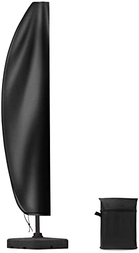 Erato Paraso Cover, Parasol Protector Cover, Garden Umbrella Cover 420D Oxford Waterproof UV Resistant Parasol Cover with Zipper Fit for Mostly C