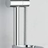 VeeBath Beta Round Shower Kit Includes Bar Riser Rail/Shower Hose and Soap Dish