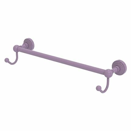 Allied Brass WP-41-24-HK-LVN Waverly Place Collection 24 Inch Towel Bar with Integrated Hooks, Lavender