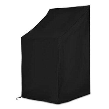 ConPus Outdoor Chair Cover Waterproof, Outdoor Patio Furniture Covers Stacked Chairs 210D, Lounge Chair Covers Outdoor Stack Chairs for All Weath