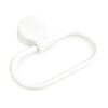 TOPBATHY Self- adhesive Bathroom Hand Towel Ring, No Drilling Towel Rack, Modern Hand Towel Hanger (White)