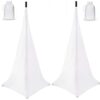 Speaker Stand Cover UCARE Universal Lighting Tripod Stand Scrim DJ Speaker Light Stand Skirt Cover Triple Sided 360 Degree Stretchable Speaker St