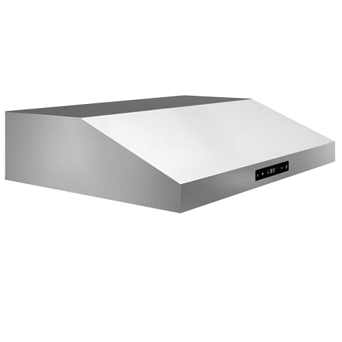Blue Ocean RH76TUC 30 in. 500 CFM Stainless Steel Under Cabinet Range Hood | 6-Speed LED Display Touch Screen | Ultra-Quiet