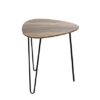 HAKU Möbel Side table, MDF, black oak, W 40 x D 40 x H 43 cm