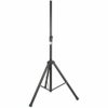 qtx Robust Steel Speaker Stand, Black & 127.080UK QR15COVER Black Protective Slip-On Cover for Speaker