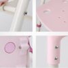 Bath Stools,Adjustable Height Bath and Shower Chair Folding Safety Non-Slip Bathroom Chair Tub Shower Seat, Pink
