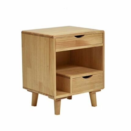 JJZXD Nightstand with 2 Drawers,Bedside Furniture Table Dresser for Home, Office, College Dorm