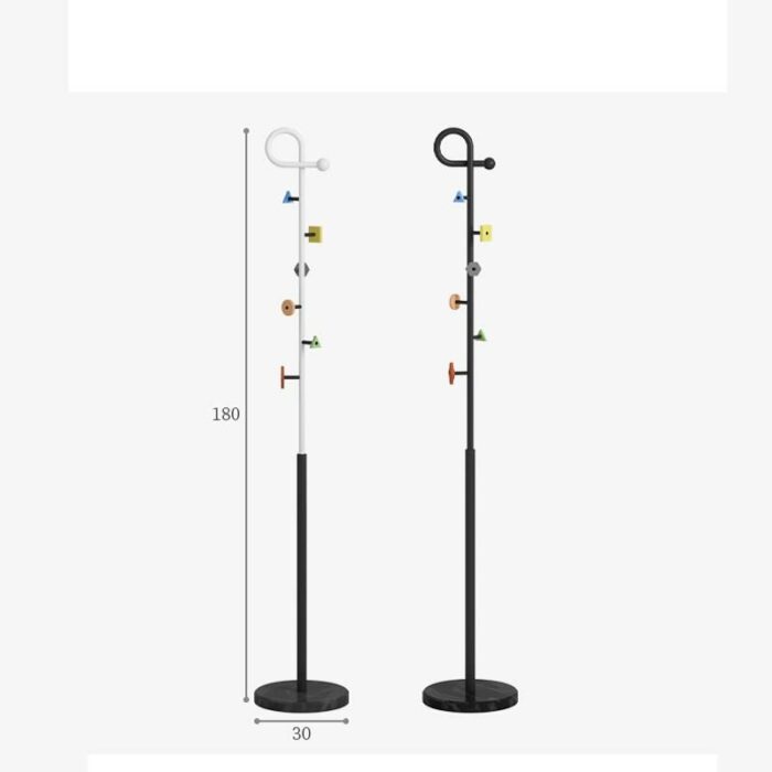 N/A Hall Bedroom Clothes Entrance Coat Rack Floor Hats Metal Hanger Foot Coat Rack Jackets Furniture (Color : Argento, Size : Light Grey)