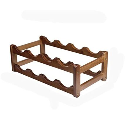DINGZZ Wooden Wine Rack Retro Cabinet Rack Rack Storage Wine Rack Home Kitchen Bar Freestanding Rack