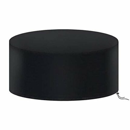 Gutsbox Garden Furniture Covers Waterproof Round Patio Furniture Covers 420D Heavy Duty Oxford Fabric Outdoor Patio Table Cover, Waterproof, Wind