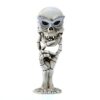 WUURAA Halloween Skull Mirror For Home Bedroom Bathroom Decoration Ornaments Skull Mirror Charm
