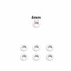 Trimming Shop 5mm Brass Eyelets with Washers, Durable & Rust - Proof Grommets for DIY Projects, Arts & Crafts, Shoes, Clothing, Bags Decoration (
