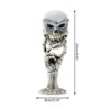 WUURAA Halloween Skull Mirror For Home Bedroom Bathroom Decoration Ornaments Skull Mirror Charm