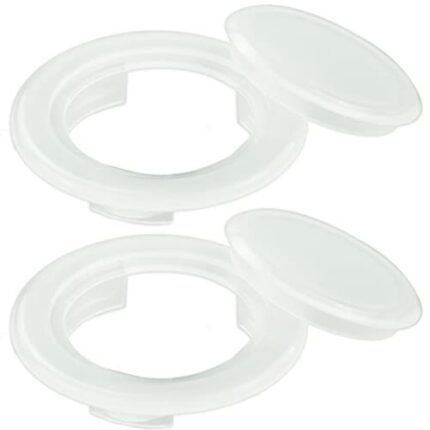 2 Inch 2 Pcs Parasol Table Insert Patio Table Umbrella Hole Ring with Cap Parasol Hole Rings Plug Set Standard Size Umbrella Hole Plug for Glass