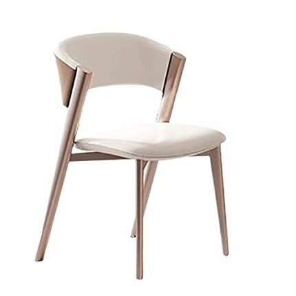 WALNUT Room Dinning Chair Metal Comfortable Back Support Dinning Chair Kitchen Living Room Decoration