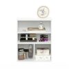 Furinno Pasir 3 Tier Display Bookcase, Display Shelf, White 59.9(W) x 71.4(H) x 30(D) cm