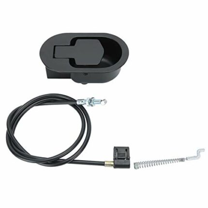 Fdit Aluminum Alloy Sofa Release Switch with Cable Recliner Hand Controller Switch Metal Pull Recliner Handle Replacement Accessory Black(90mm)