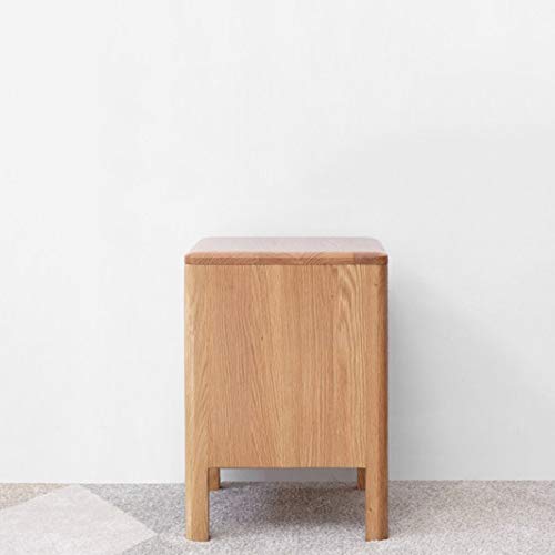 N/A All Solid Wood Bedside Table, Minimalist Bedroom Minimalist Storage Cabinet