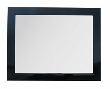 King Home s1710842 Wall Mirror with Frame, black, 30 x 40h