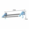 N/A Stainless Steel Double Bar Towel Rotating Towel Rack Bathroom Kitchen Wall Towel Rack Glossy Double Holder Stand Towel Hanger