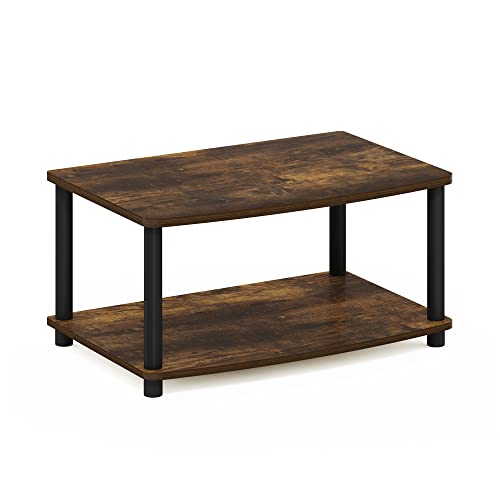 Furinno Toolless TV Stands, Wood, Dark Walnut, one size