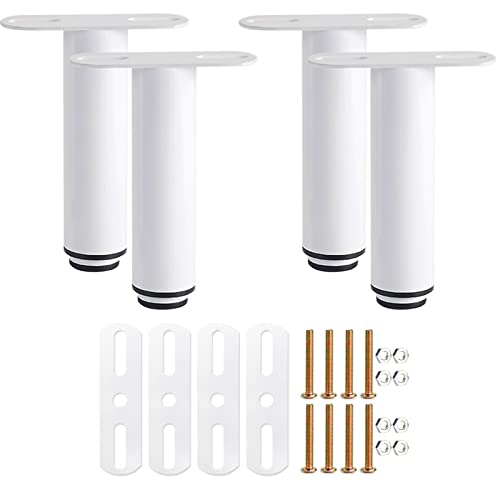 KRIZJUES Bed Leg, Metal Bed Leg Replacement, Bed with Adjustable Leg Heavy Bed Central Frame Flat Noodles Support Leg Cupboard Sofa Bed Frame Rep