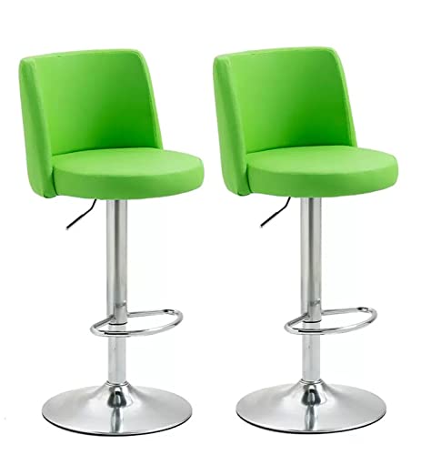 ADEADE Modern Swivel BarStools Bar Stools Set of 2 with Backs PU Leather Bar Chairs Adjustable Counter Height Stools 360° Stool Coffee for Restau