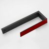 Hallyware Self Adhesive Hand Towel Holder SUS 304 Stainless Steel Towel Ring with No Drilling for Bathroom and Kitchen,Matt Black