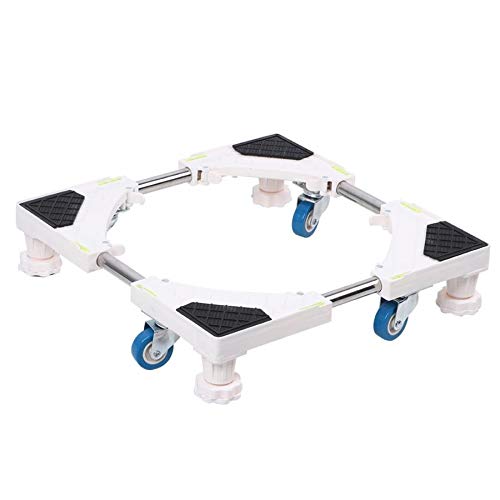 JHDFH 4 Feet with 4 Universal Wheels Washing Machine Base Stand Holder for Automatic Washing Machine Tool