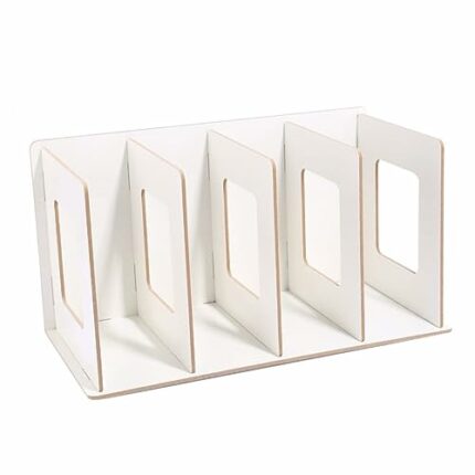 Neroyaner Detachable Wooden 4 Sections Storage Rack CD Stand DVD Stand CD Storage DVD Storage CD Holder DVD Holder Cd Storage Tower CD Shelf