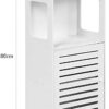 Column Bathroom Cabinet Tall Bathroom Cabinet Freestanding Bathroom Storage White Dresser, Narrow Storage Cabinet, Storage Cupboard Floor Standin