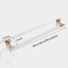 Towel Rail Self Adhesive Towel Holder Wall Mounted Towel Shelf No Drilling Rust-Proof copper/acrylic for toilets,30cm