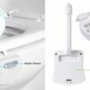 Zsirue Motion Sensor Toilet Night Light Home Toilet Light Bathroom Body Motion Sensor Toilet Bowl Seat Light Lamp 8-Color Changes Internal Memory