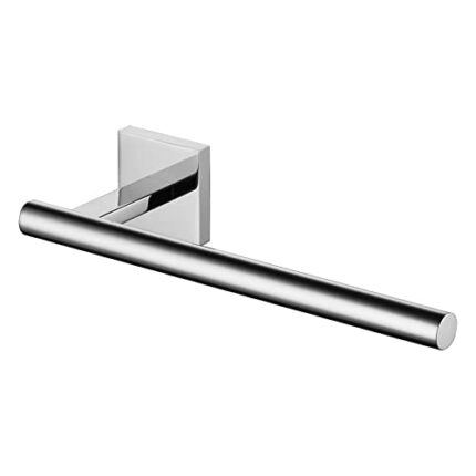 KOKOSIRI Hand Towel Bar Chrome Bathroom Towel Rail Holder Kitchen Paper Holder Wall Mounted Toilet Cabinet Mount, Polished Stainless Steel B3008C