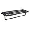 HIGOH Towel Racks,Bathroom Towel Rack Wall Mounted Towel Holder,Fashion Stainless Steel Towel Rack,Matte Bathroom Towel Double Shelf,Bathroom Har