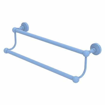 Allied Brass WP-72/18-FTB Waverly Place Collection 18 Inch Double Towel Bar, Flat Troll Blue