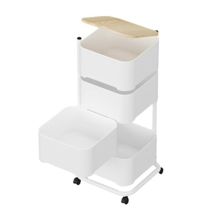 YXBDN Kitchen Cart Furniture Storage Rack Living Room Side Table Storage Rack Trolley (Color : B, Size : 58cm*29cm)