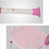 Bath Stools,Adjustable Height Bath and Shower Chair Folding Safety Non-Slip Bathroom Chair Tub Shower Seat, Pink