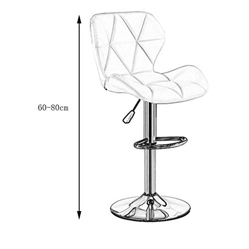 SDFGH Bar Stools Counter Height Adjustable Bar Chairs with Back Barstools Set Leather Swivel Bar Stool Kitchen Counter Stools Dining Chairs