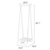 Yamazaki Tower Coat Rack, White, One Size
